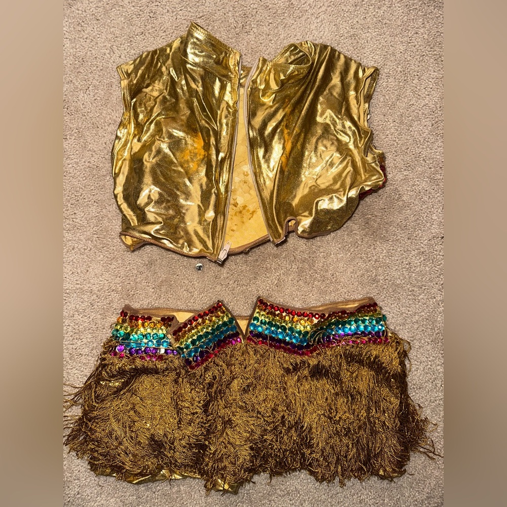 Rainbow Samba Dance Costume / Pride Costume View 2